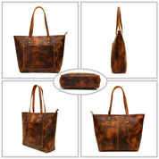 Genuine Leather Tote Bag for Women