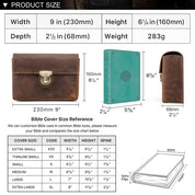 Premium Leather Bible Bag, Durable Sleeve Style, Elegant Gift Option