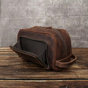 Premium Leather Toiletry Bag – Durable Travel Organizer