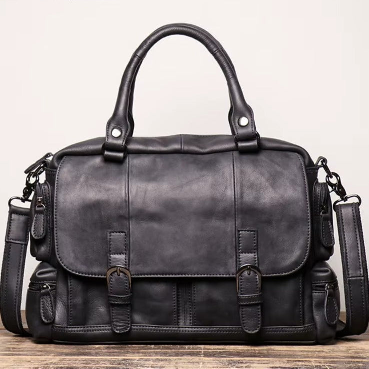 Women's Luxury Leather Laptop Bag, Elegant Business Handbag