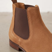 Men's Tan Suede Chelsea Boots — Hebden