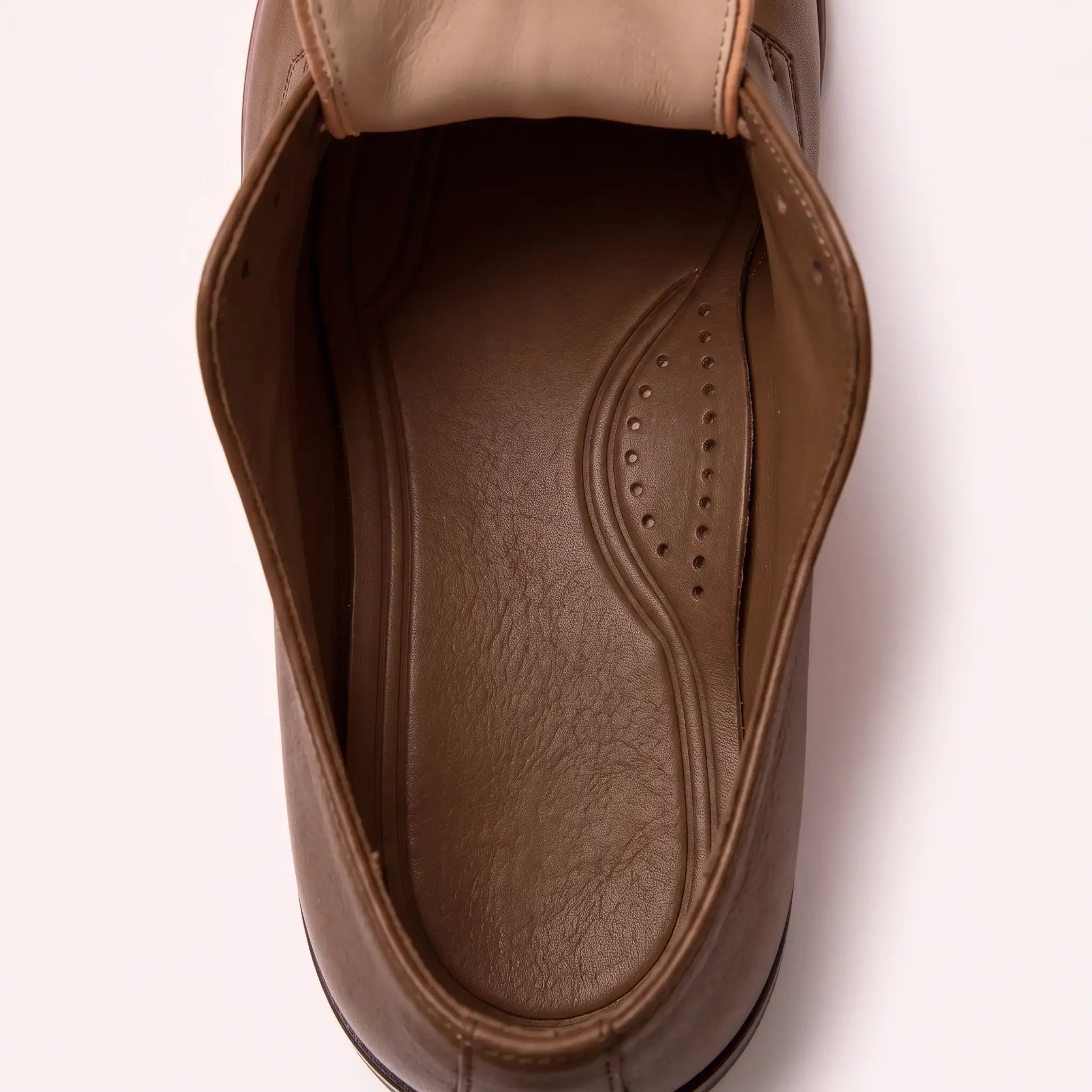 Antique Brown Wingtip Full-Grain Leather Insoles — Adridge
