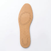 Tan Pebbled Leather and Black Support Insoles — Abbins