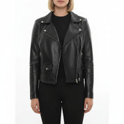 Women's Handmade Biker Leather Jacket