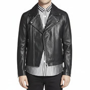 Handmade Men Black Motorcycle Leather Jacket Leather Jacket, Leather Jackets