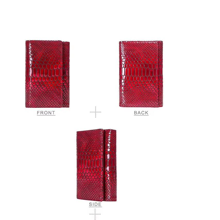 Women's 10 Card Slots Leather Purse