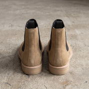 Men's Tan Suede Chelsea Boots — Aymer