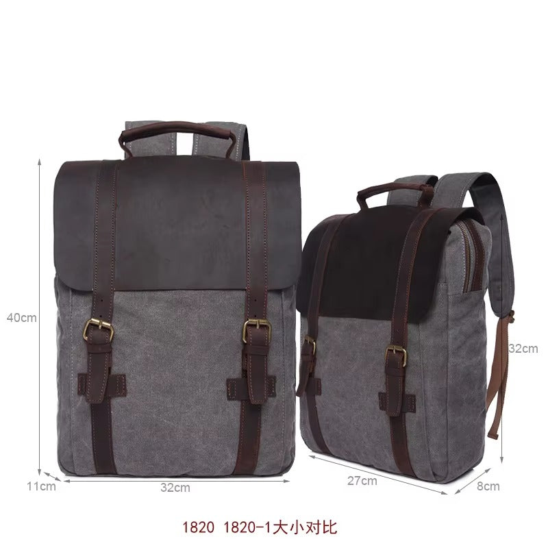 Waterproof Canvas Travel Backpack, Camera Gear Backpack for Adventurers