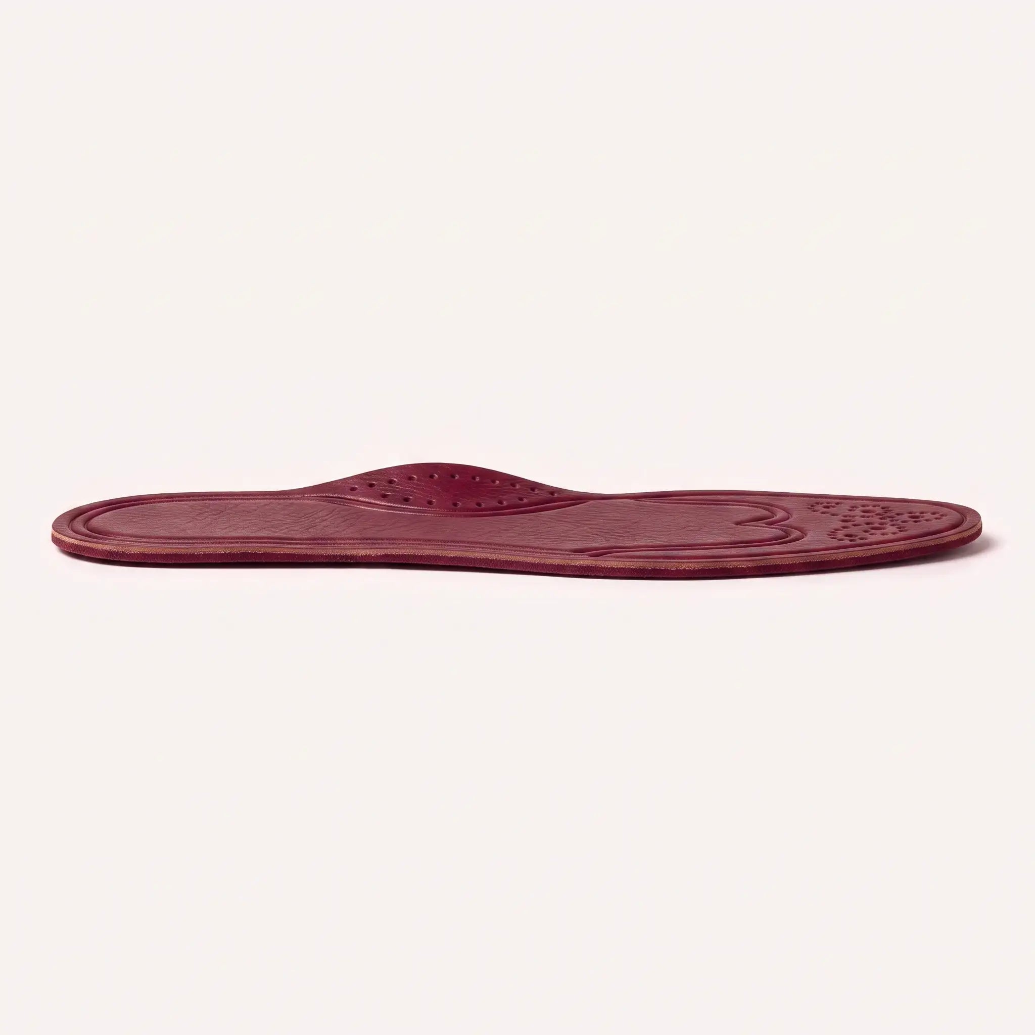 Burgundy Wingtip Full-Grain Leather Insoles — Adridge