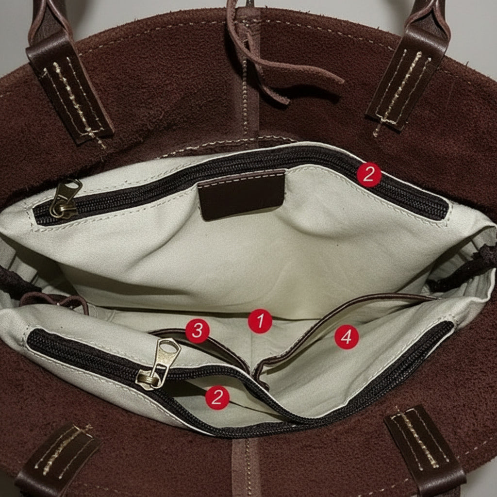 Women's Vintage Full-Grain Leather Handbag
