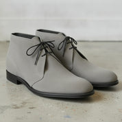 Men's Light Gray Suede Chukka Boots