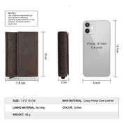 Men's Slim Leather RFID Card Holder Wallet,