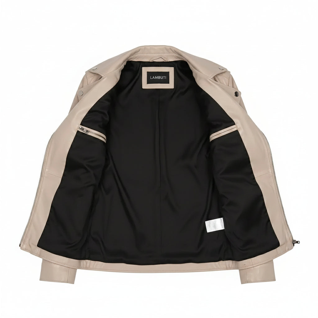 Women's Handmade Moto Leather Jacket
