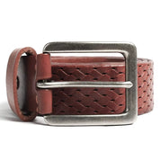 Men’s Luxury Genuine Leather Belt, Classic Pin Buckle Leather Belt for Jeans