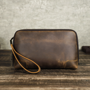 Men's Clutch Bag - Premium Leather Organizer Pouch