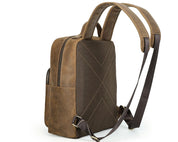 Genuine Leather Men's Travel Backpack, Large Capacity 16'' Laptop Bag