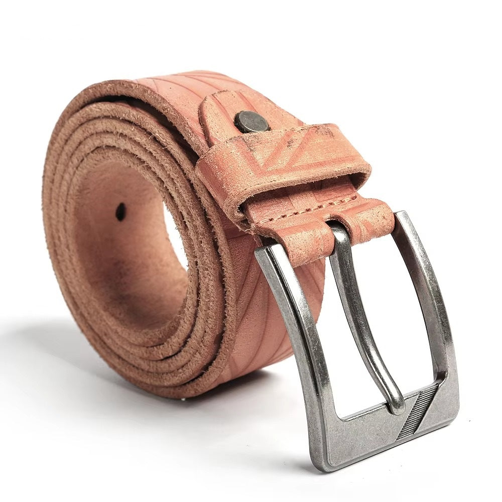 Men's Handmade Distressed Leather Belt