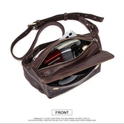 Men's Dark Brown Leather Fanny Pack — Hetton
