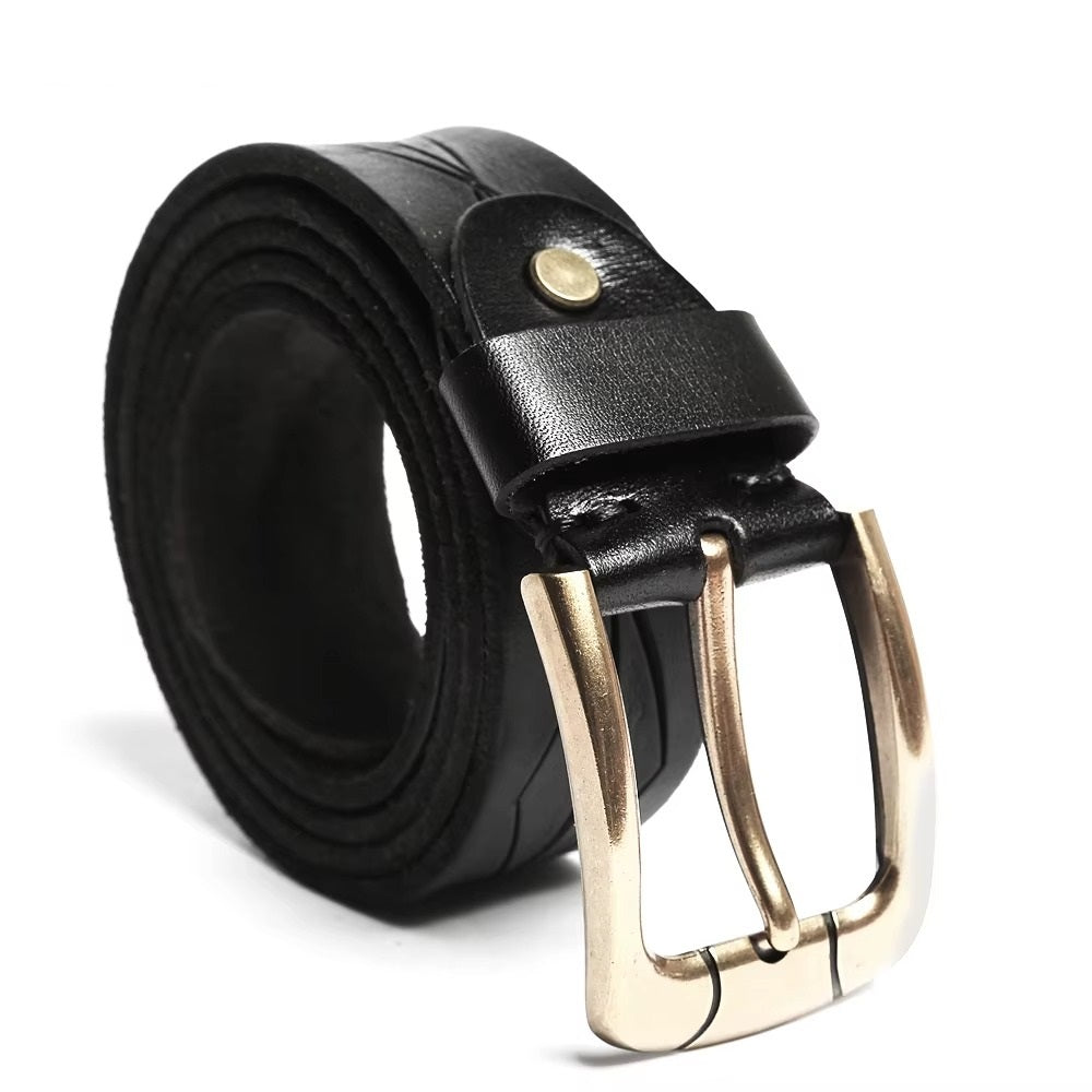 Men's Handmade Full-Grain Leather Belt