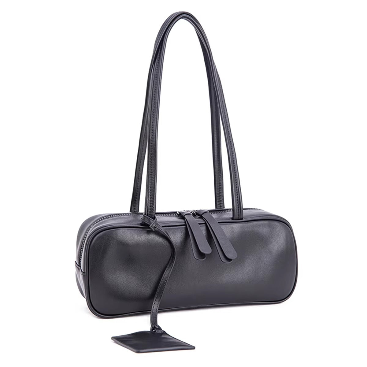 Women's High-Quality Leather Handbag, Chic Square Underarm Bag