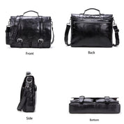Men’s Laptop Briefcase - Genuine Leather 13.3" Satchel Bag