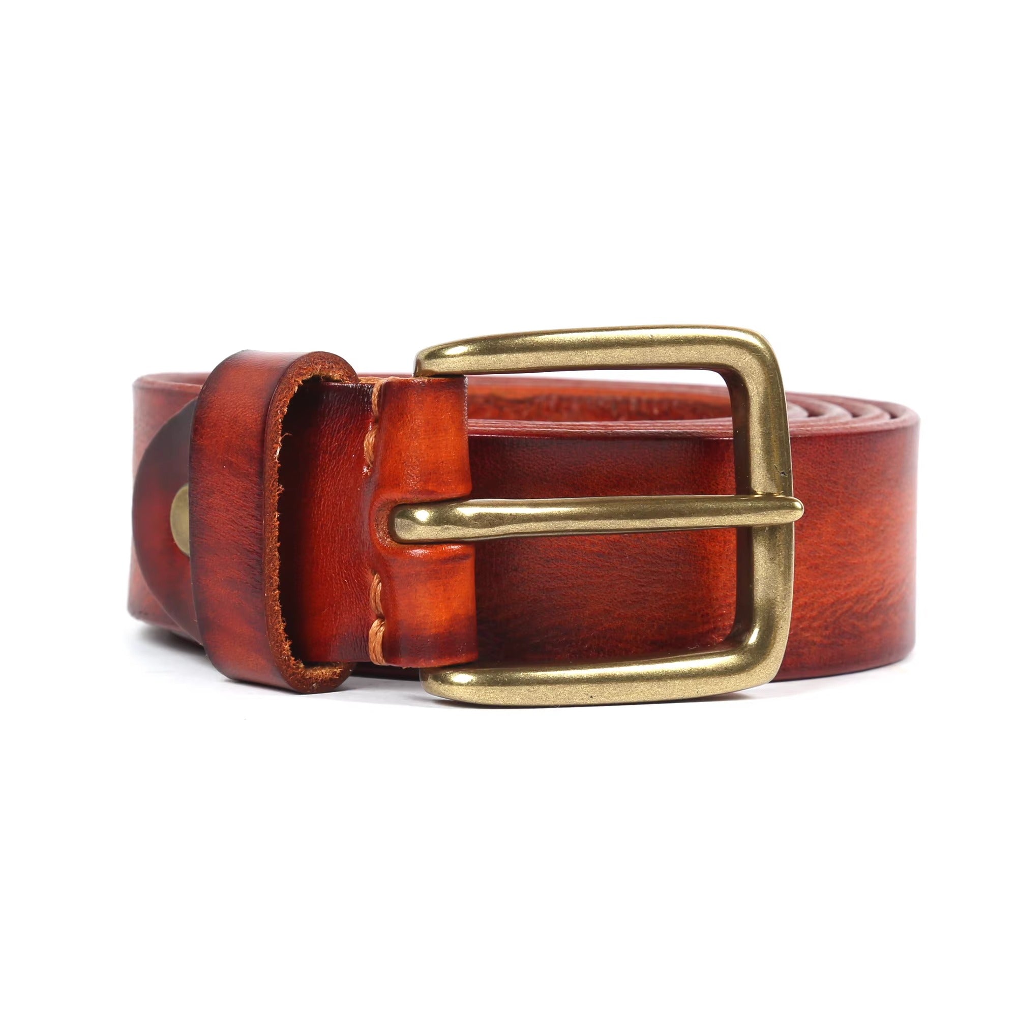 Men’s Vintage Leather Belt- Full Grain Luxury Style Accessory