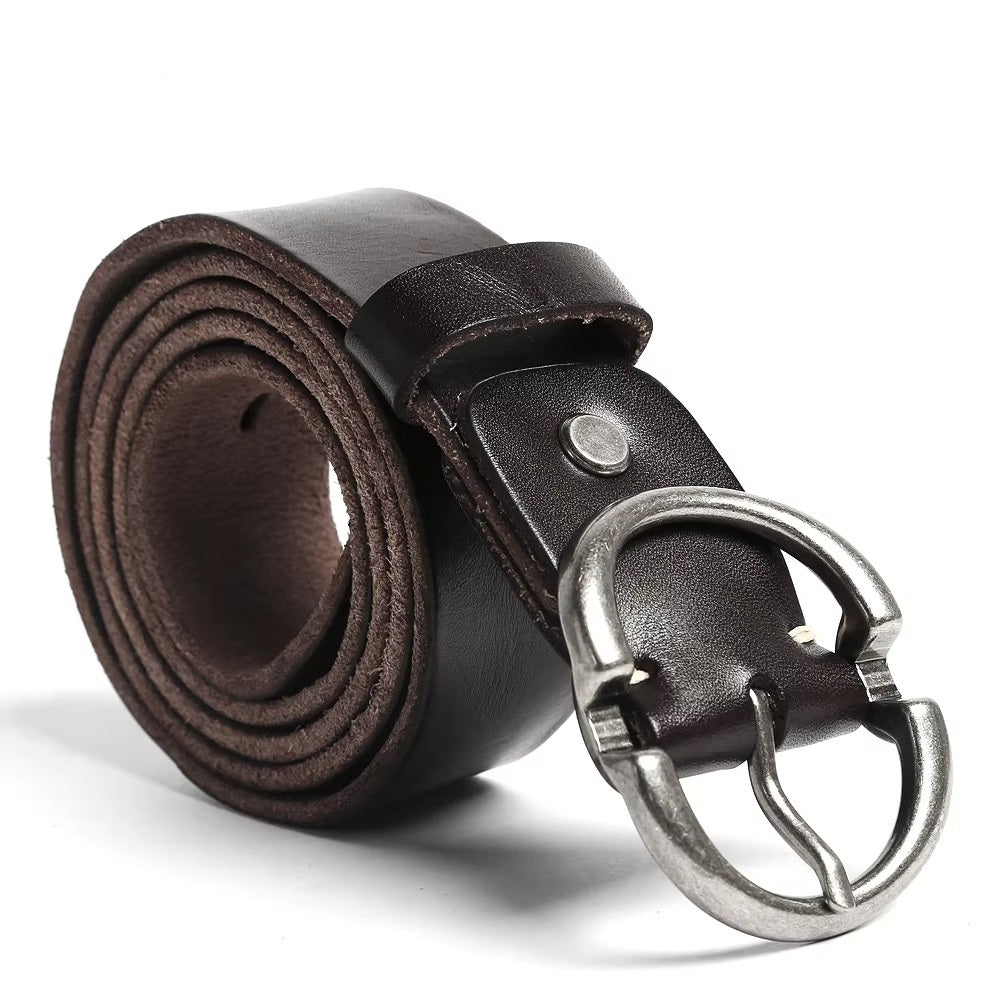 Men’s Reversible Leather Belt, Versatile Business & Casual Belt