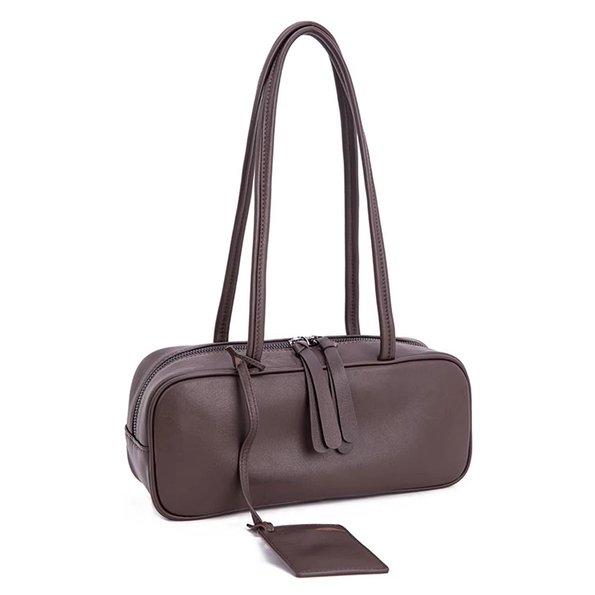 Women's High-Quality Leather Handbag, Chic Square Underarm Bag