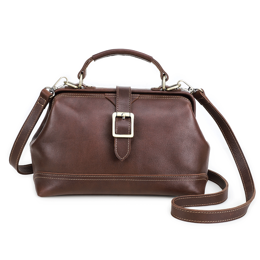 Vintage Leather Messenger Bag for Women, Premium Crossbody Handbag for Everyday Use
