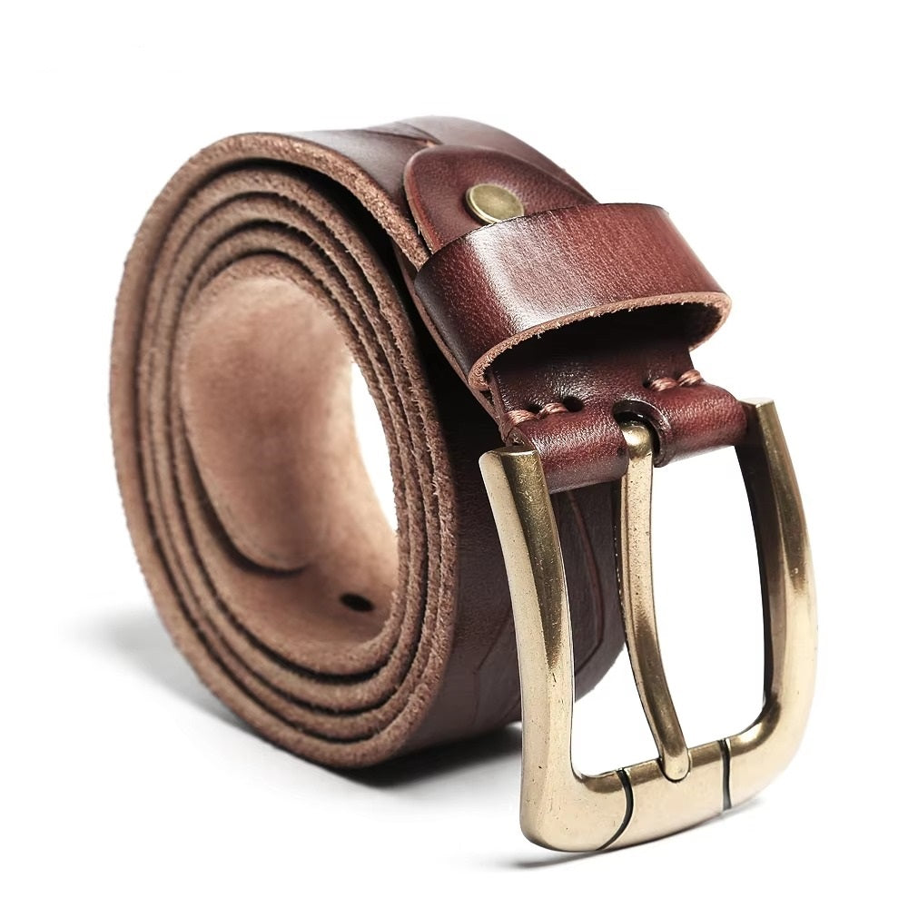 Men's Handmade Full-Grain Leather Belt