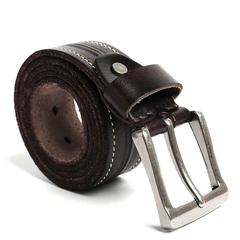 Full Grain Leather Belt for Men- Adjustable and Stylish