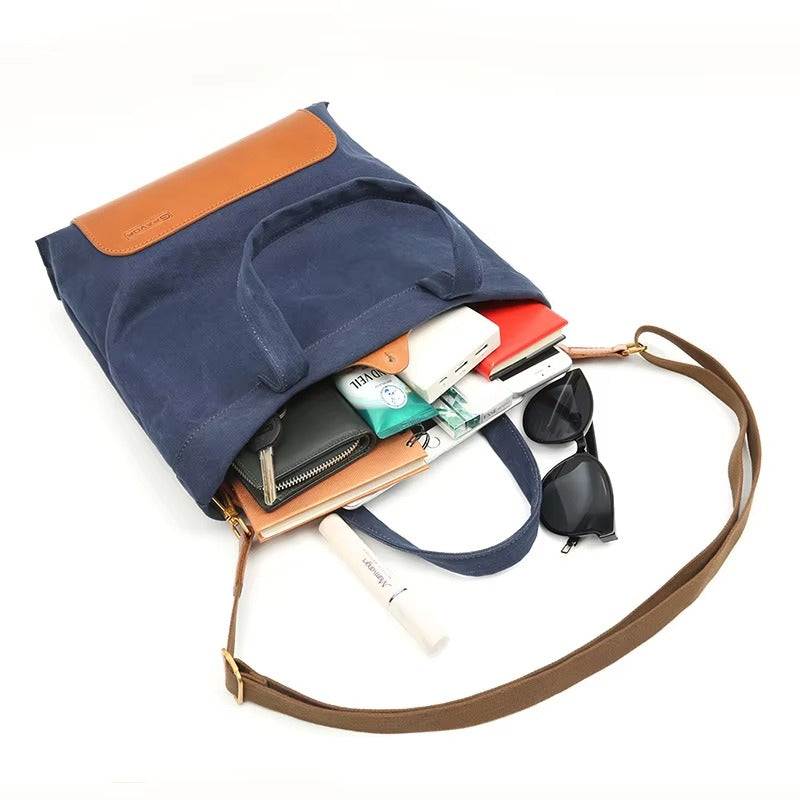 Stylish Women's Foldable Canvas Tote Bag