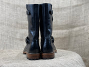 Rider Boots for Men, Handmade Mens Black Biker Leather Boot Motorcycle Boot