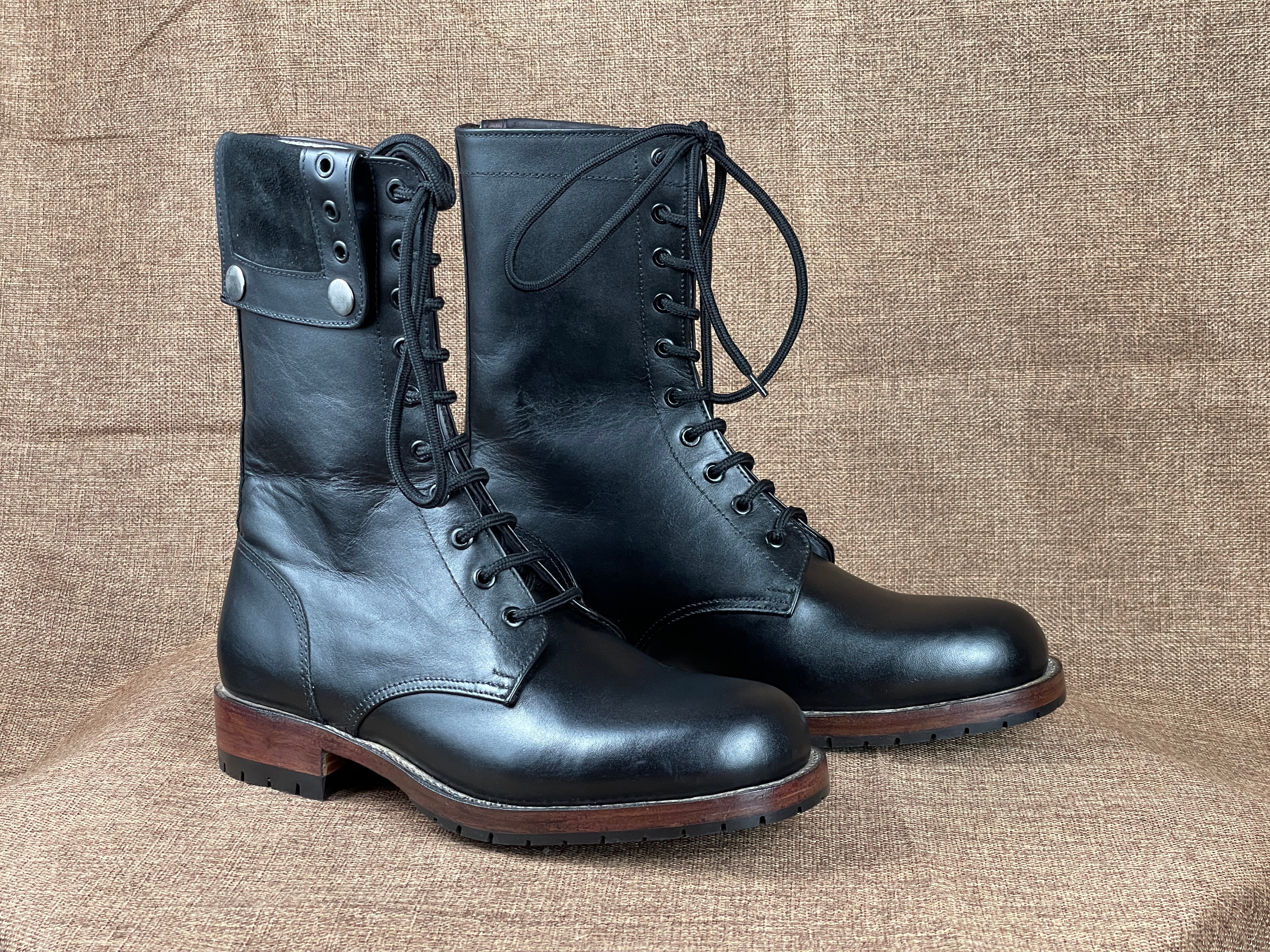 Handcrafted Men's Punk Style Combat Boots