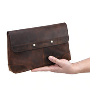 Genuine Men’s Clutch Bag - Leather Tablet Holder
