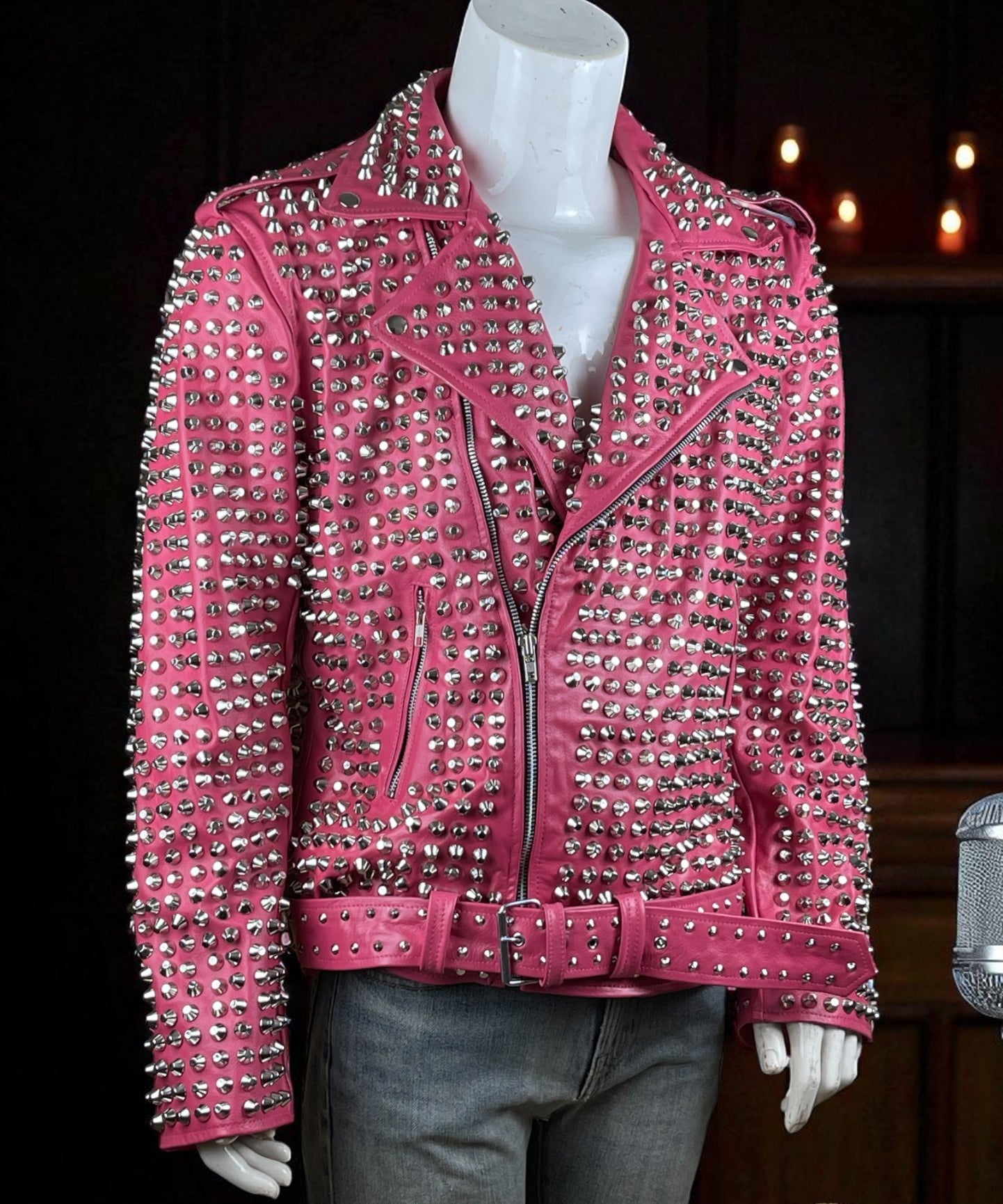 Studded Design Studded Leather Jackets | Spiked Leather Jackets | Rebels Market