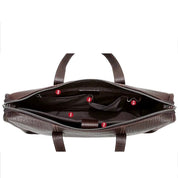 Men's Elegant Full Grain Leather Laptop Briefcase