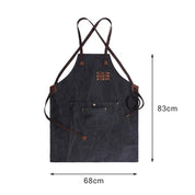 Handmade Multi-Pocket Adjustable Waxed Canvas Men’s Work Apron