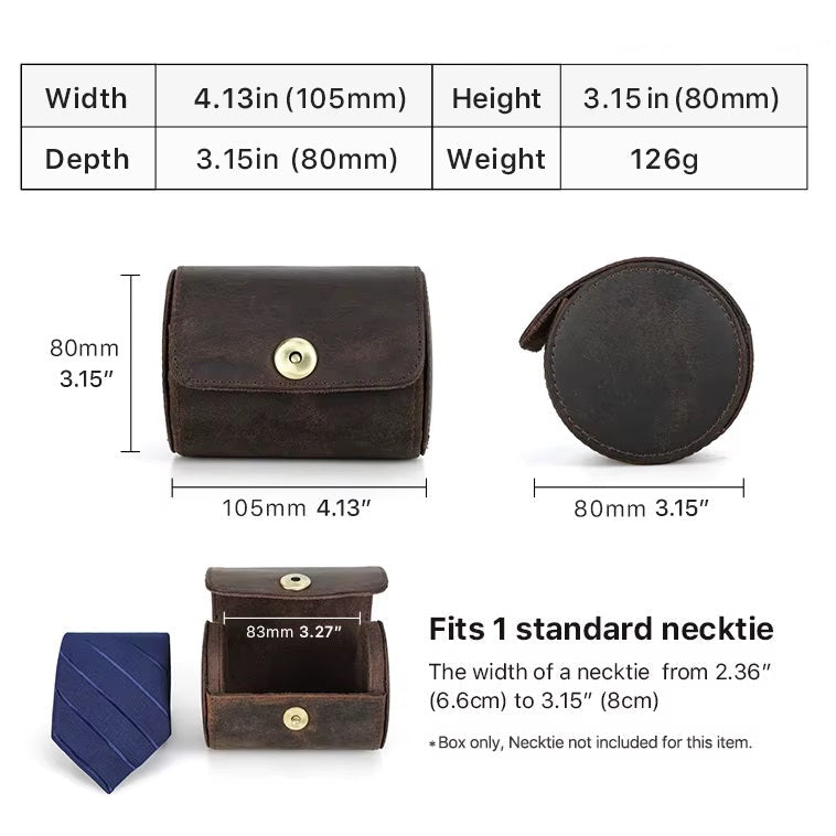 Handmade Leather Tie Case