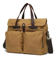 Men's Green Canvas Tote Bag — Lyndon