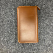 Women's Vintage RFID Zip-Around Full-Grain Leather Cardholder