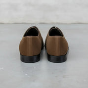 Men's Brown Cap-Toe Suede Oxfords — Lundy