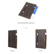 Handmade Crazy Horse Leather A5 Journal Bible Cover