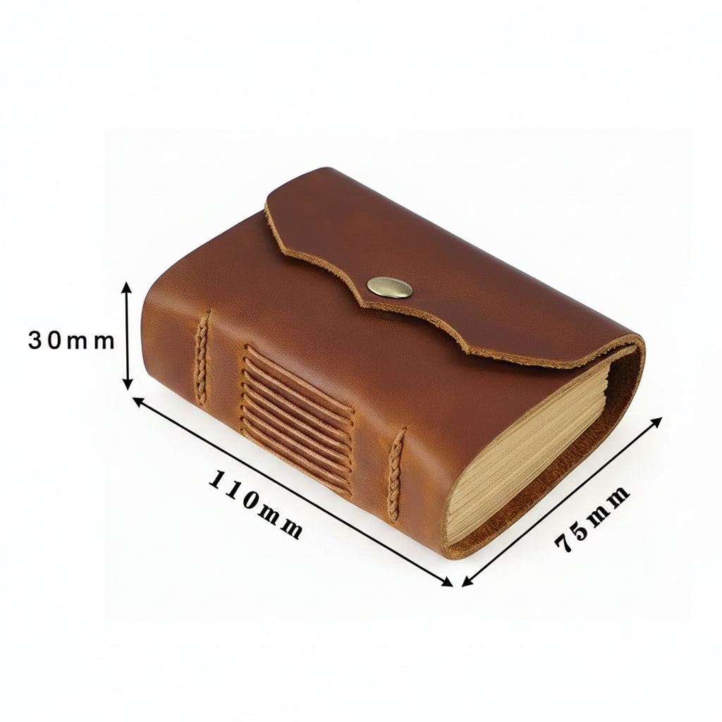 Brass Closure Full Grain Leather Journal Notebook Cover