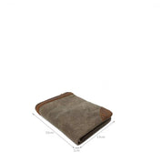 Handmade Premium Zipper Canvas Men’s Wallet with Coin Pouch