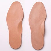 Light Brown Plain Full-Grain Leather Insoles — Sibton