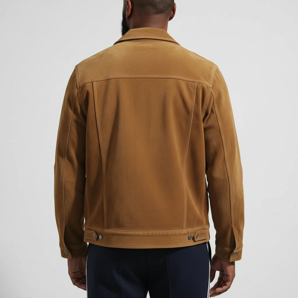 Men's Trucker Suede Jacket