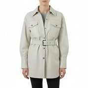 Women's Handmade Utility Jacket with Belt