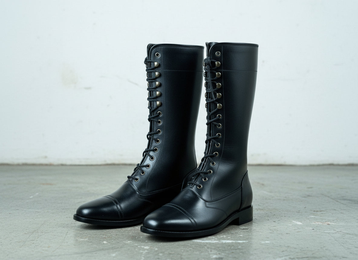 New Handmade Mens Style Superb Leather Boots Long Men Boot Leather