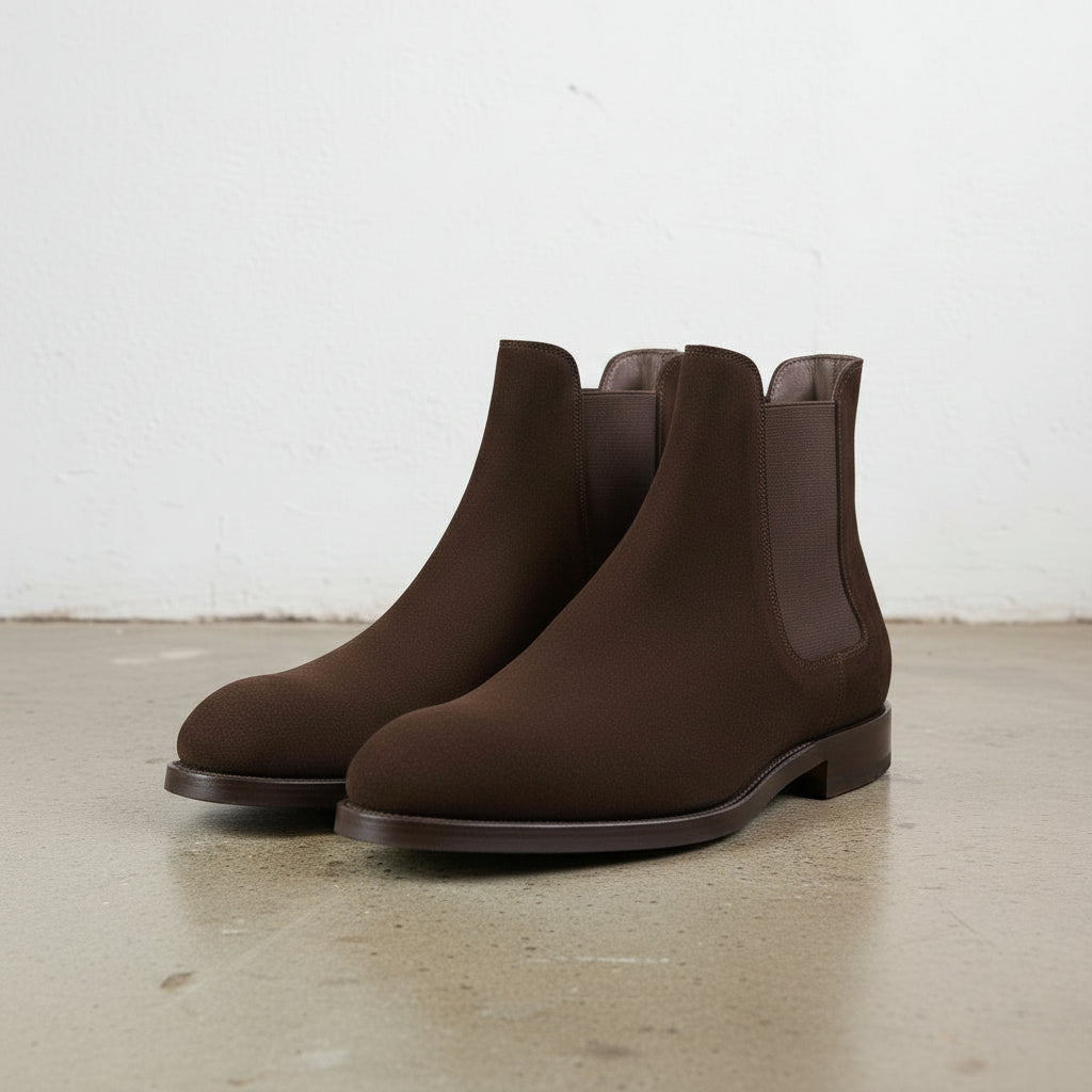 Handmade Suede Chelsea Ankle Boots